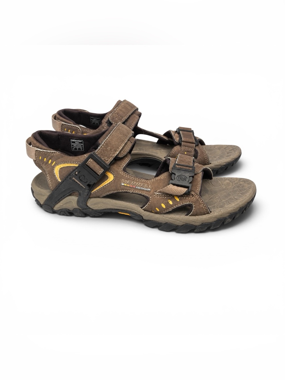 Merrell Brown and Yellow Men's Trail Sport Sandals